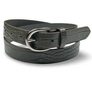 Banana Republic Faux‎ Crocodile Belt Size Small Animal Print Faux Leather Preppy